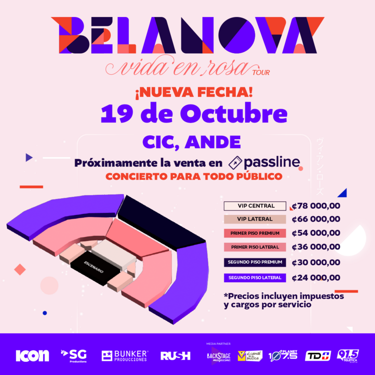 Comunicado Oficial Belanova Vida en Rosa Tour 2024 cambia de fecha y sede